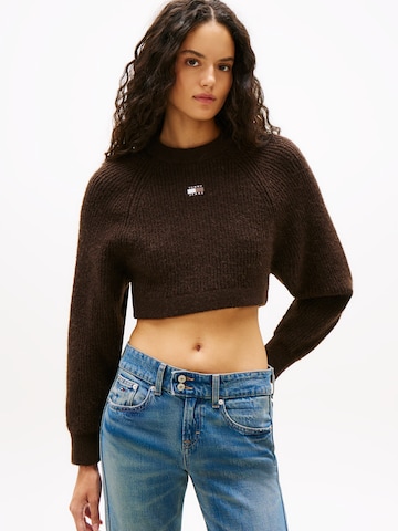 Tommy Jeans Pullover in Braun: Vorderseite
