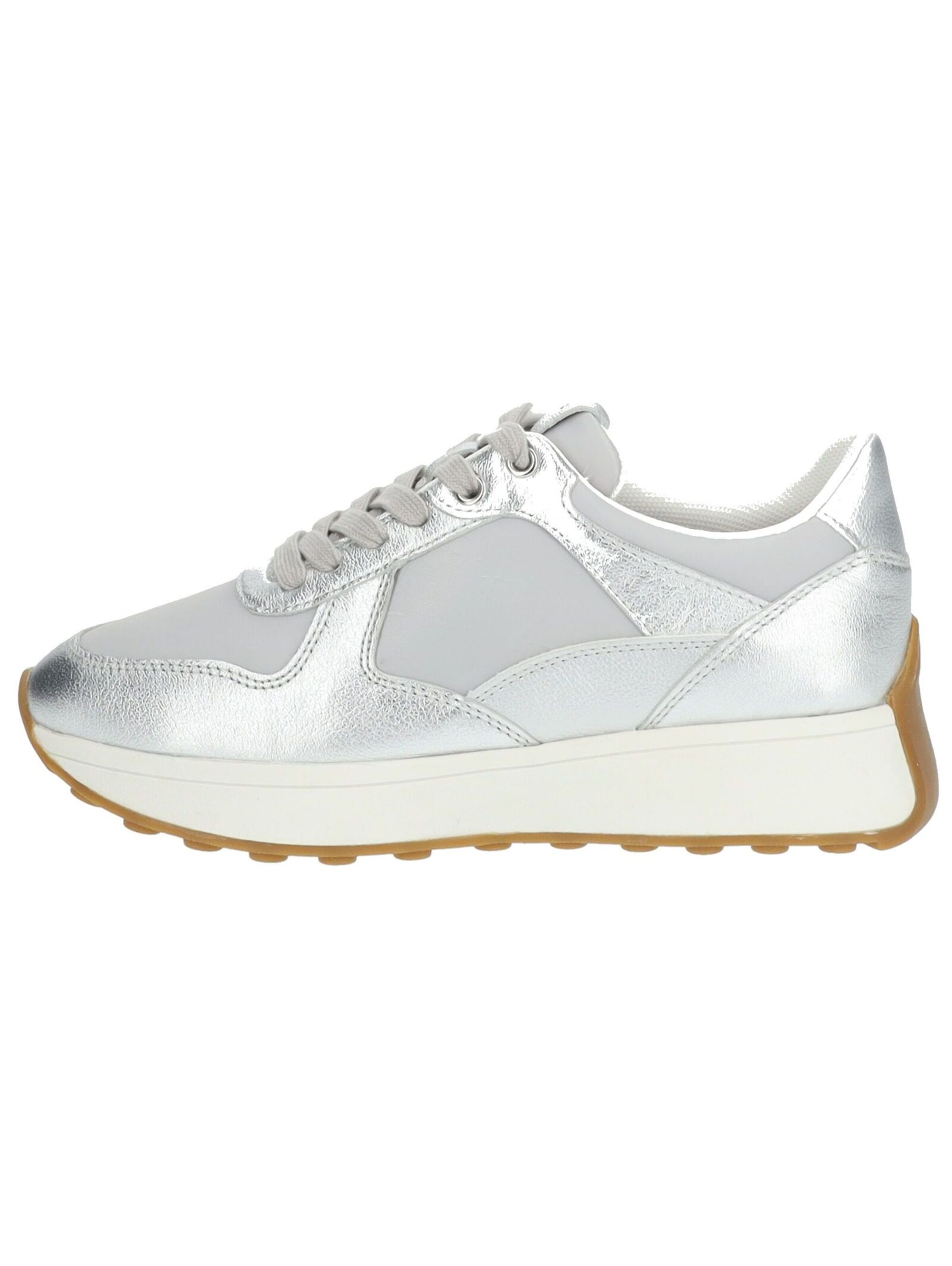 GEOX Sneakers laag in Zilver: voorkant