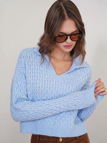 Pullover di MixRay in blu