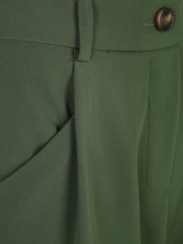 Dorothy Perkins Petite Regular Pleat-Front Pants in Green