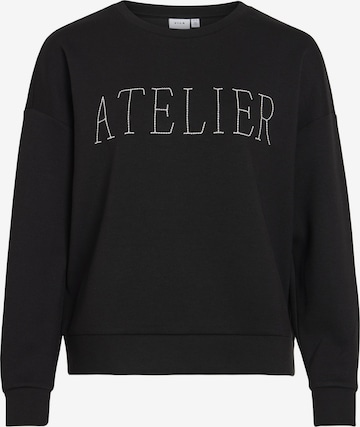 VILA Sweatshirt in Black: front