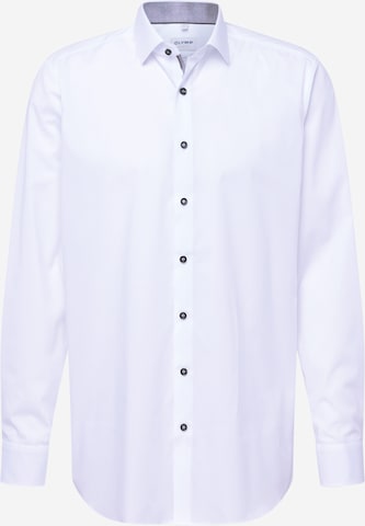 OLYMP Button Up Shirt in White: front