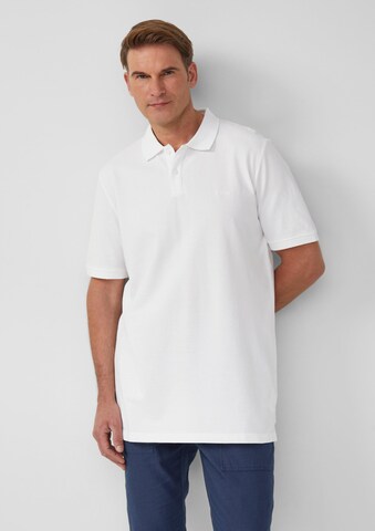 s.Oliver Men Tall Sizes Shirt in White: front