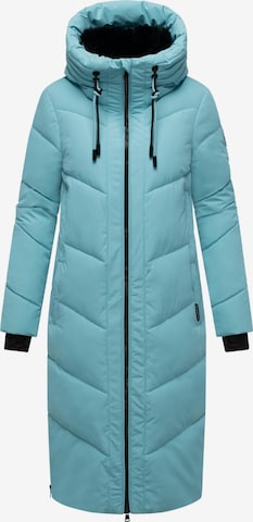 MARIKOO Winter coat 'Nadaree XVI' in Blue: front