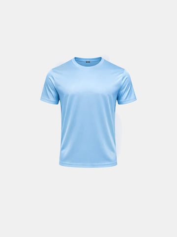 Richesse Shirt 'SHINY ESSENTIAL SHIRT SKY BLUE' in Blauw: voorkant