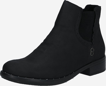 Chelsea Boots Rieker en noir : devant