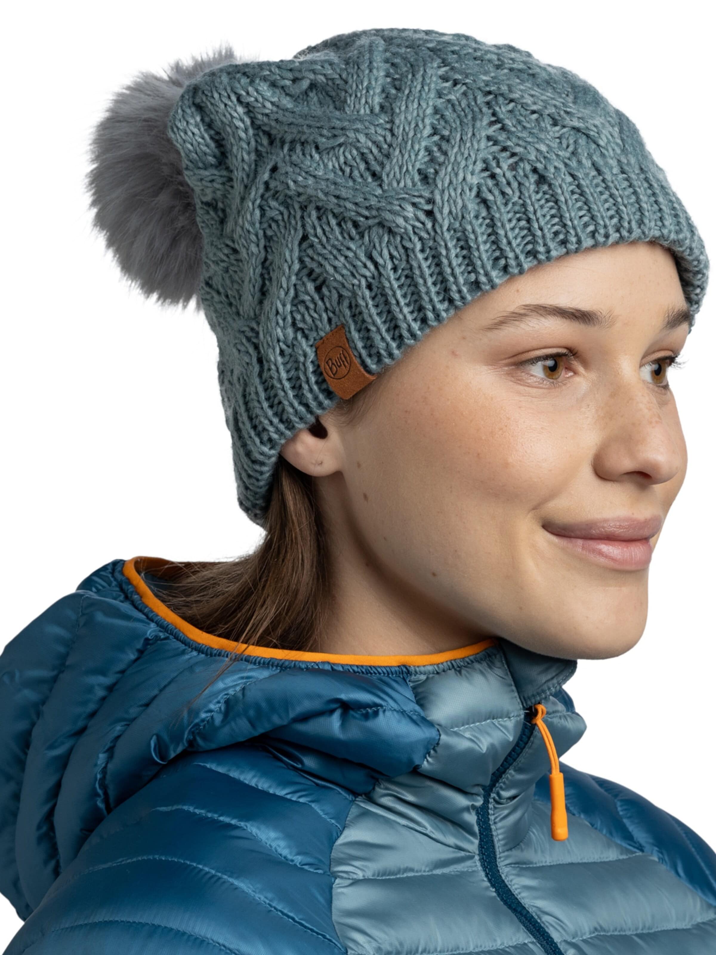 Bonnet 'Buff Knitted Fleece Caryn Beanie' BUFF en vert
