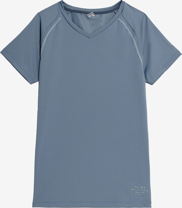 4F Functioneel shirt in Blauw: voorkant