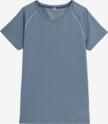 4FTehnička sportska majica - plava boja: prednji dio