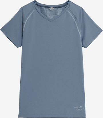 4F Functioneel shirt in Blauw: voorkant