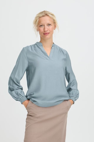 Chemisier 'HANNE' b.young en bleu : devant