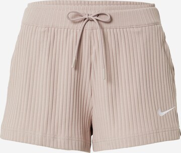 Nike Sportswear Παντελόνι σε μπεζ: μπροστά