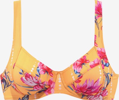 SUNSEEKER Bikinitop in grün / orange / fuchsia / weiß, Produktansicht