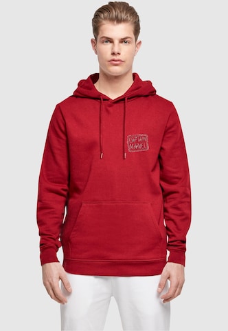 ABSOLUTE CULT Sweatshirt 'Captain Marvel' in Red: front