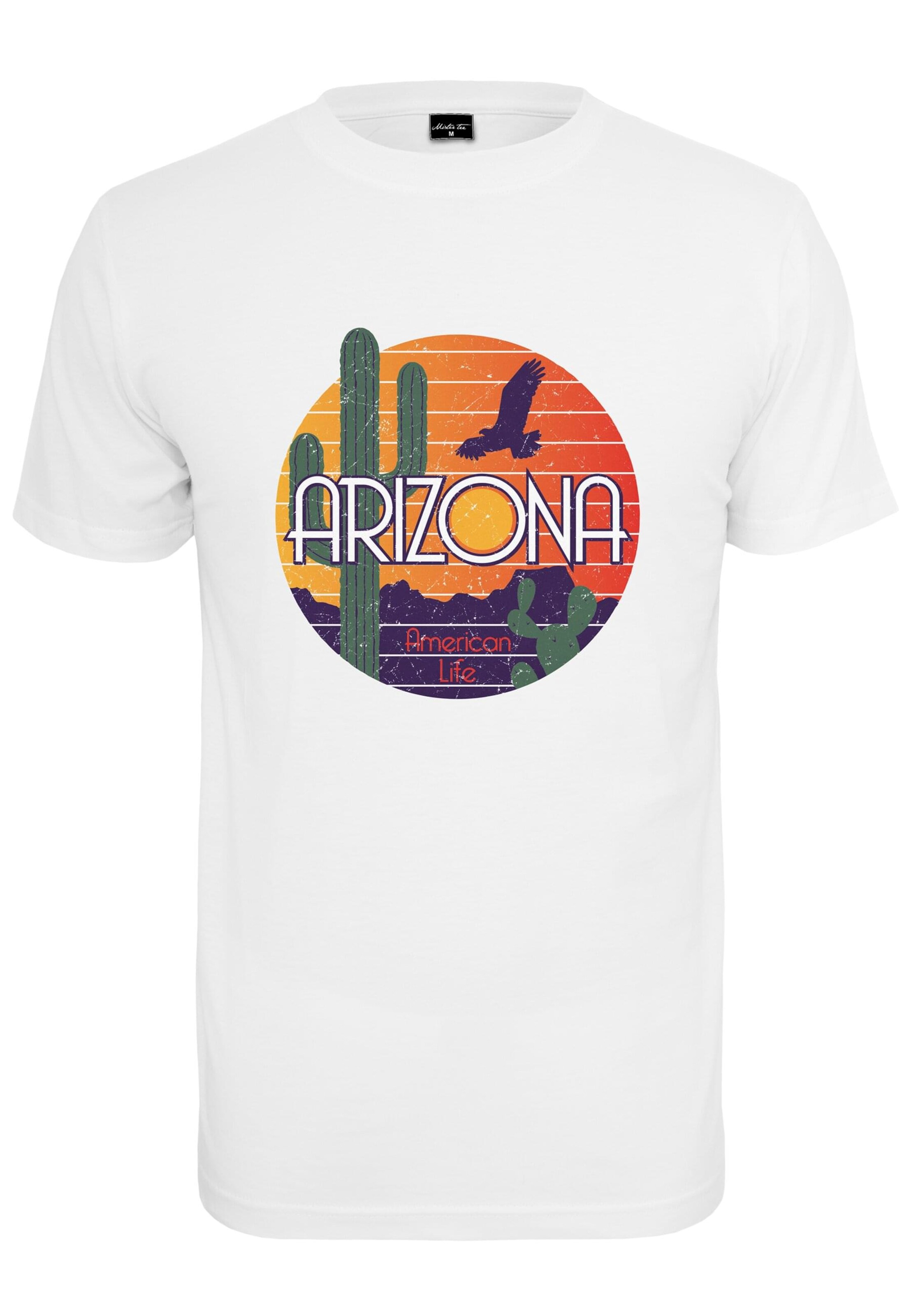 MT Men Shirt 'American Life Arizona' in Weiß: Vorderseite