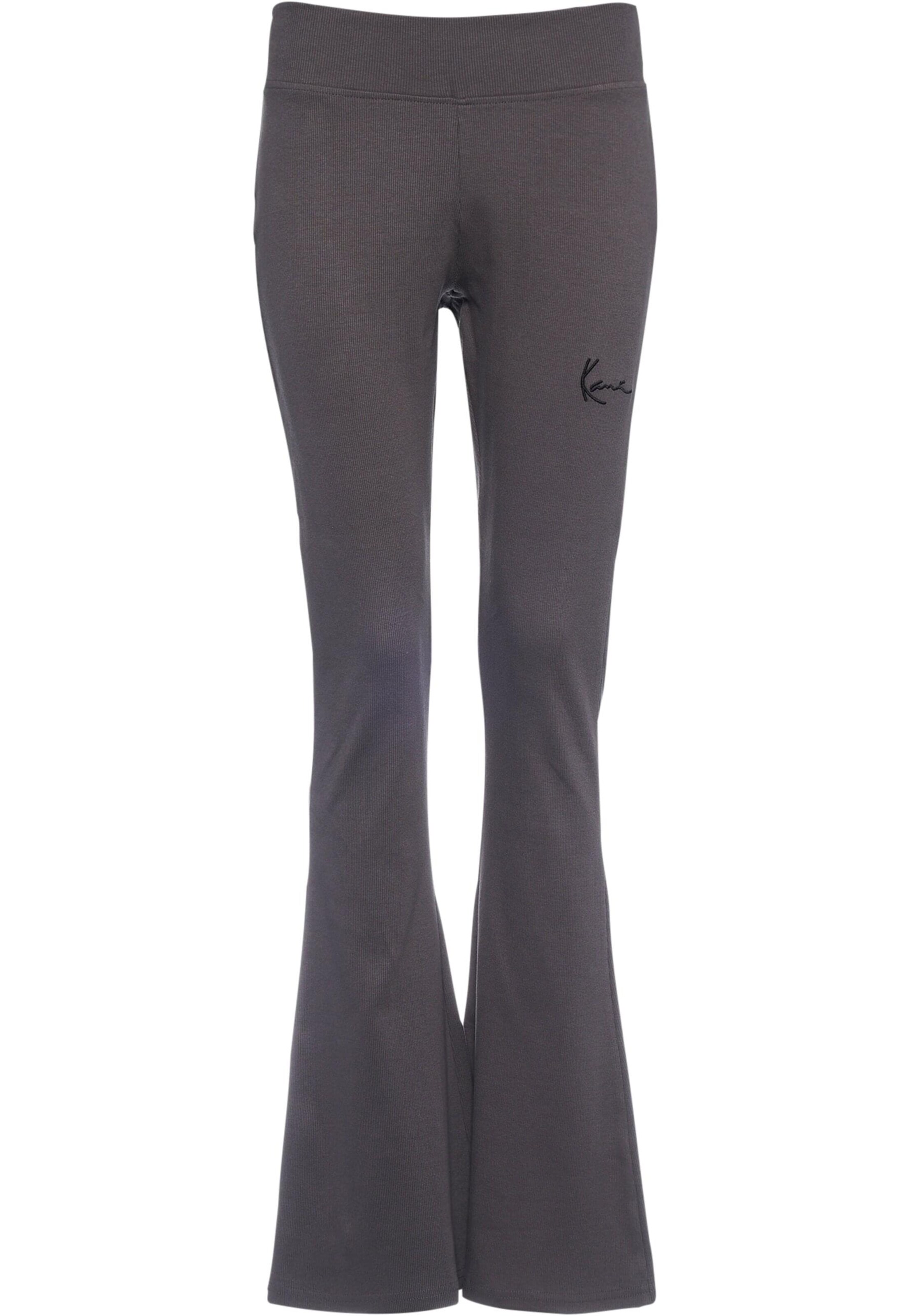 Karl Kani Flared Trousers in Grey: front