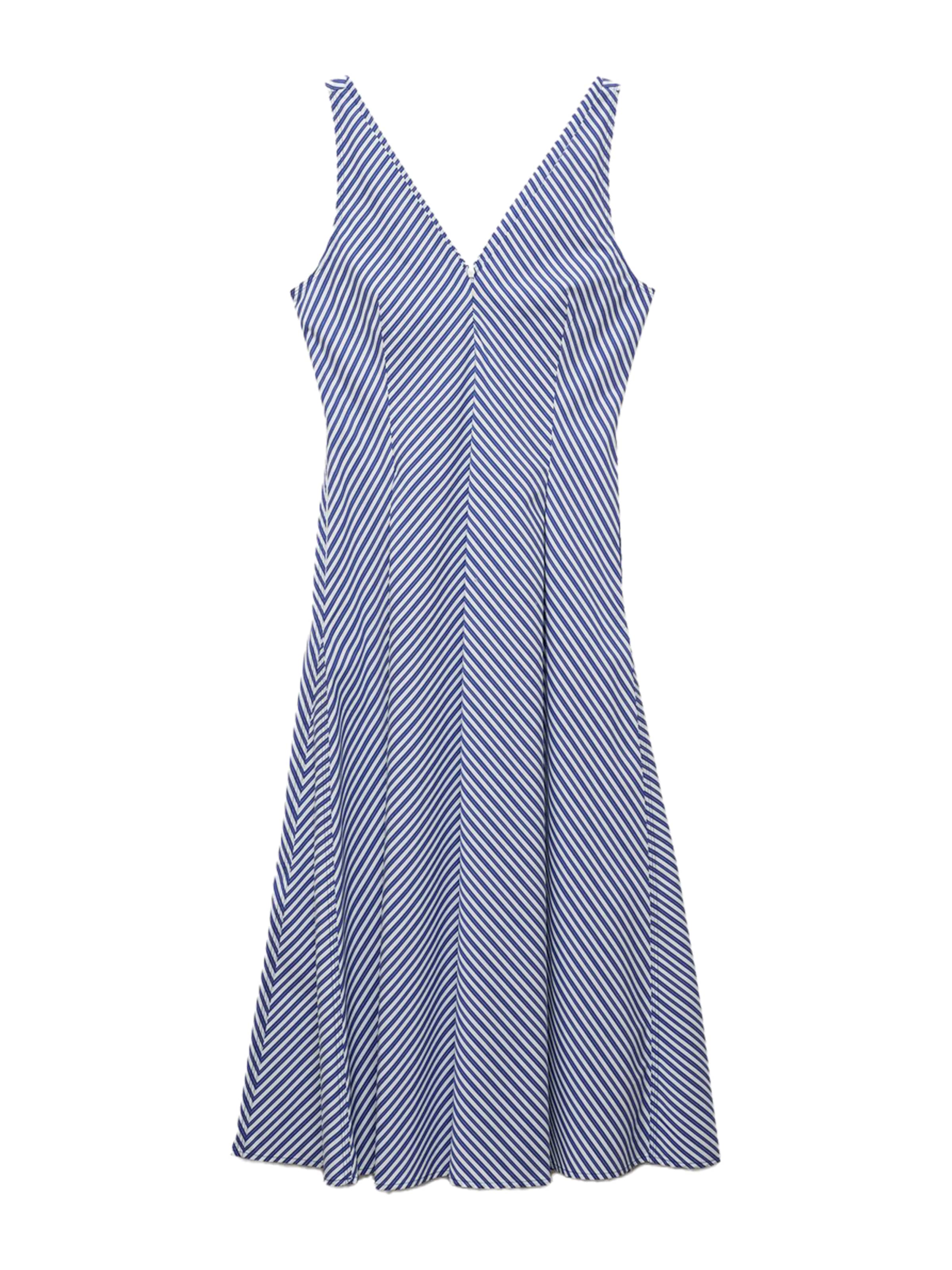 MANGO Рокля 'PRIMA' в синьо: отпред