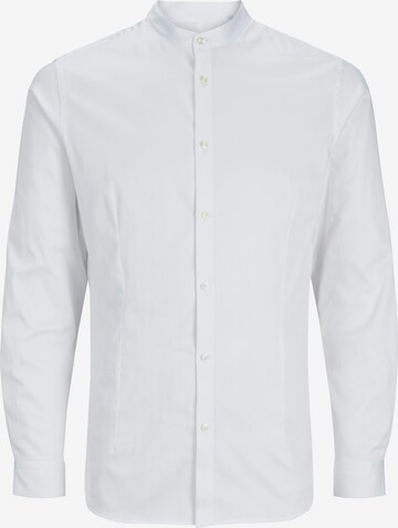 JACK & JONES Slim fit Button Up Shirt 'Parma' in White: front