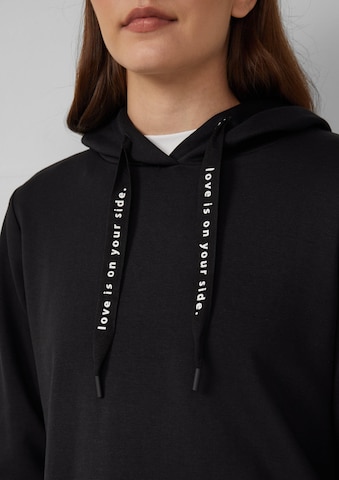 s.Oliver Sweatshirt in Schwarz