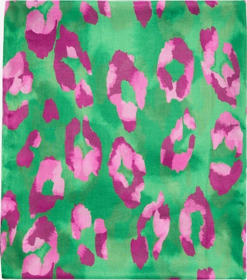 Écharpe love & roses en vert : devant