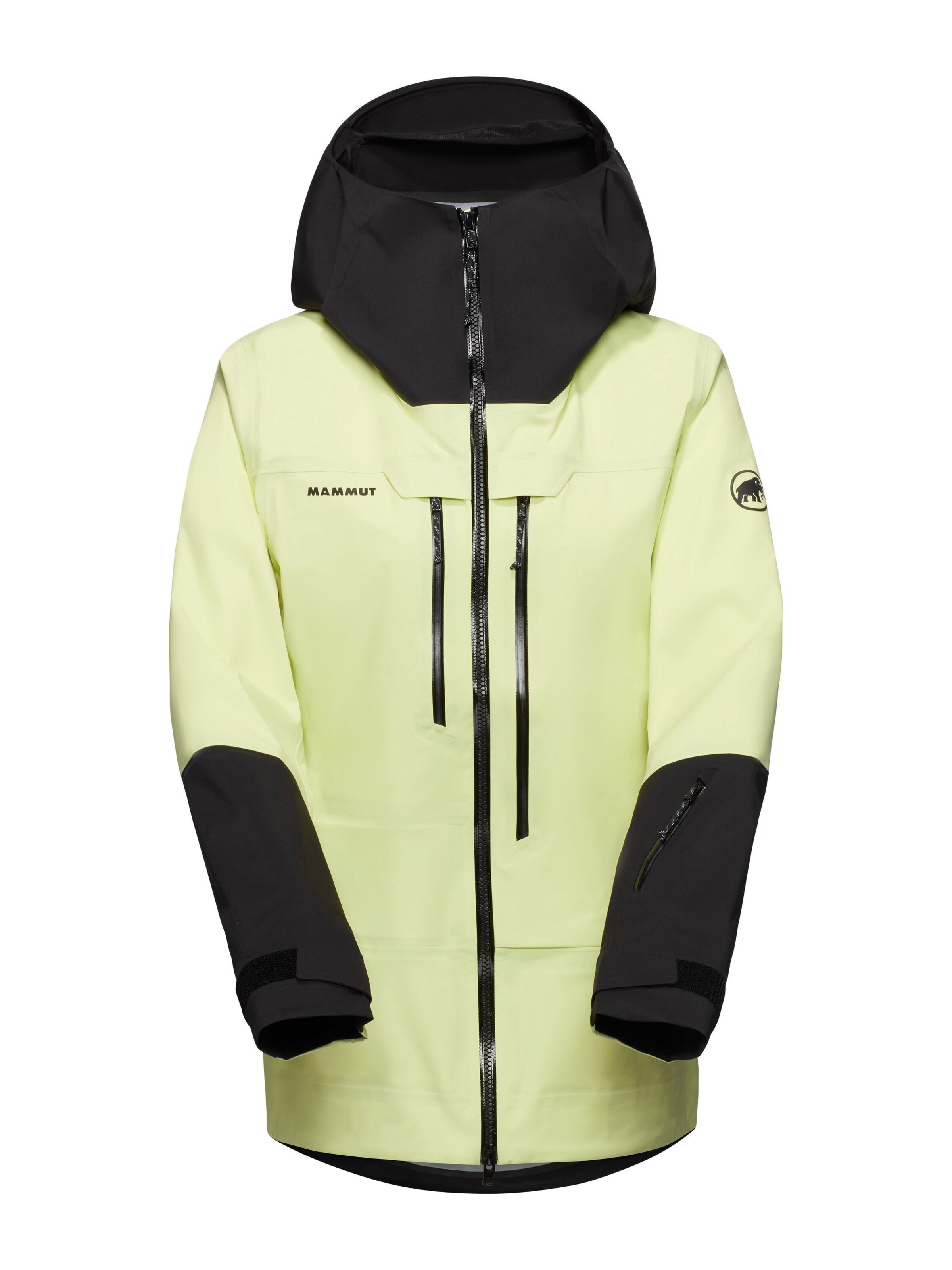 MAMMUT Outdoorjacke 'Haldigrat' in pastellgelb / schwarz, Produktansicht