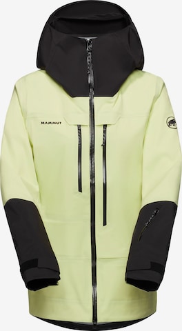 MAMMUT Outdoor Jacket 'Haldigrat' in Yellow: front