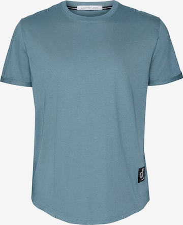 T-Shirt Calvin Klein Jeans en bleu : devant