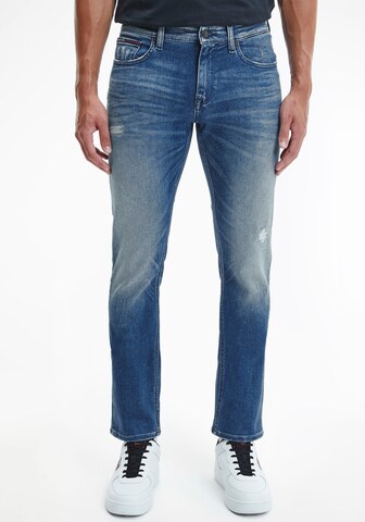 Coupe slim Jean 'Scanton' Tommy Jeans en bleu : devant