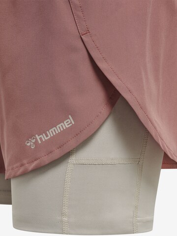 Hummel - Slimfit Calças de desporto em rosa