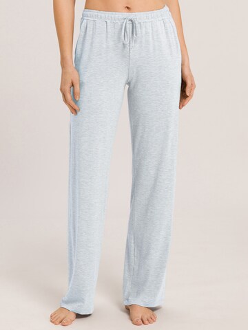 Hanro - Calças de pijama ' Natural Elegance ' em azul: frente
