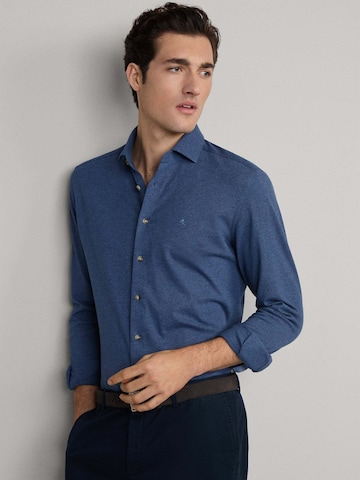 Hackett London Slim Fit Hemd in Blau