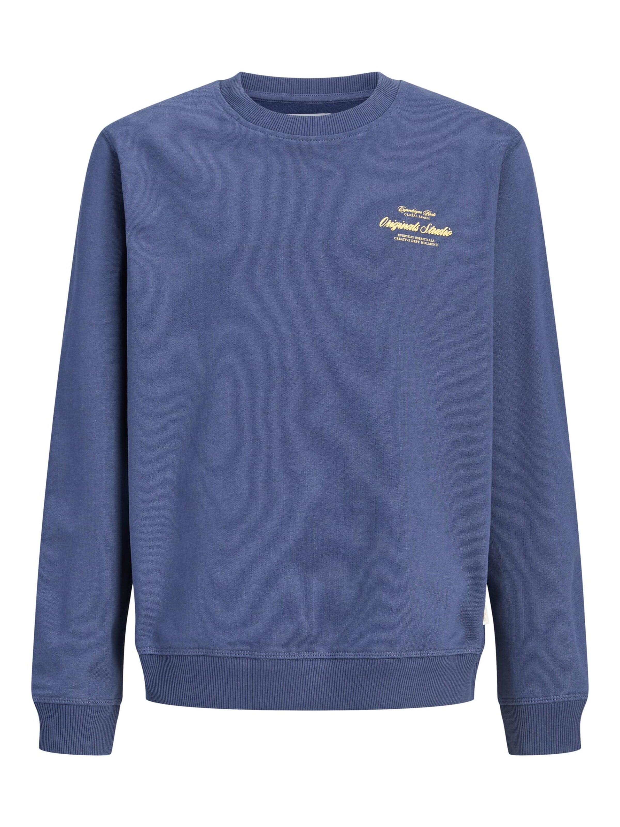 Jack & Jones Junior Sweatshirt 'Norrebro' in Blauw: voorkant