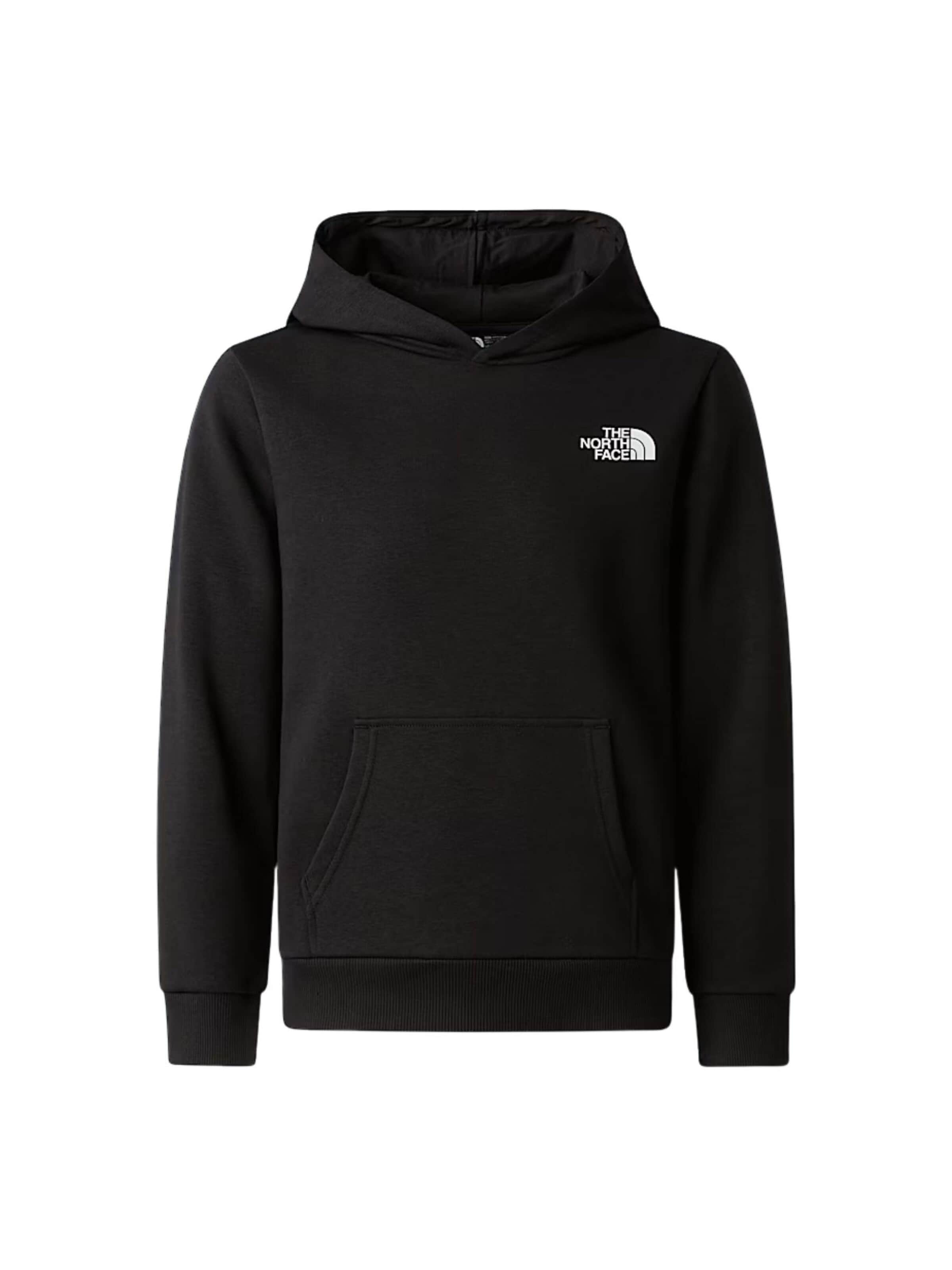 THE NORTH FACE Спортен суитшърт в черно: отпред