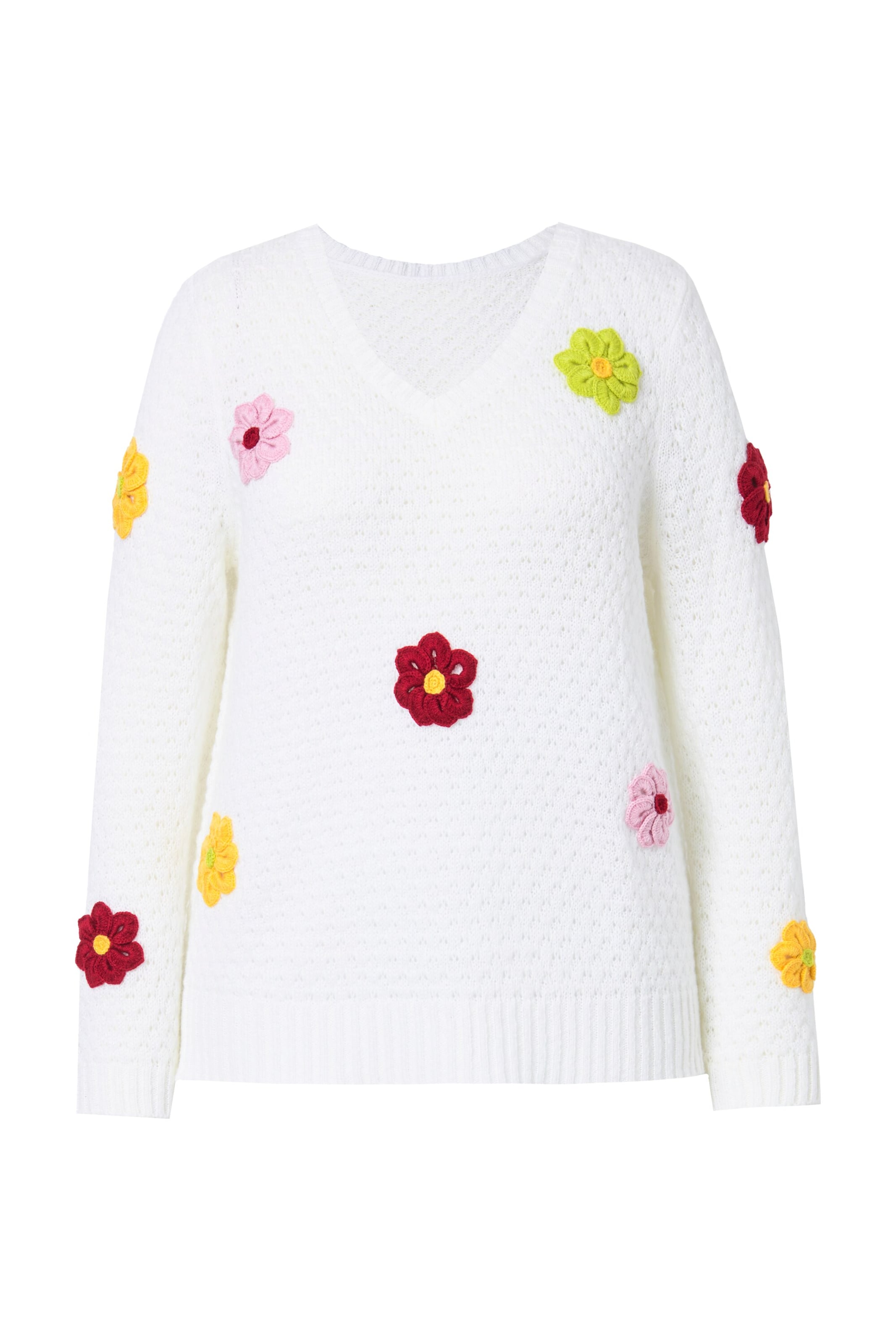 Pull-over MIAMODA en blanc : devant