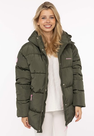 Veste mi-saison Zwillingsherz en vert : devant