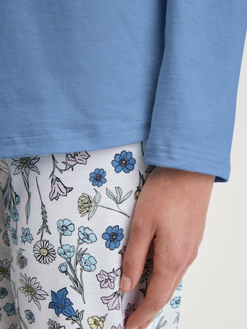 CALIDA Pajama 'Cotton Special' in Blue