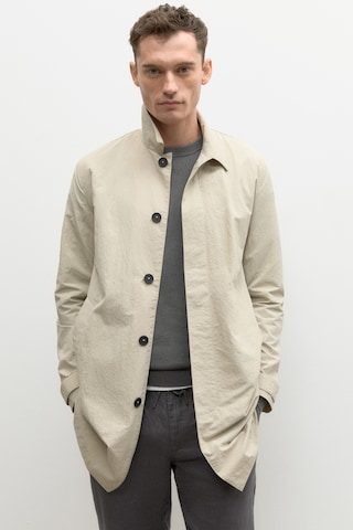ECOALF Ανοιξιάτικο και φθινοπωρινό παλτό 'Beraldi' σε λευκό: μπροστά