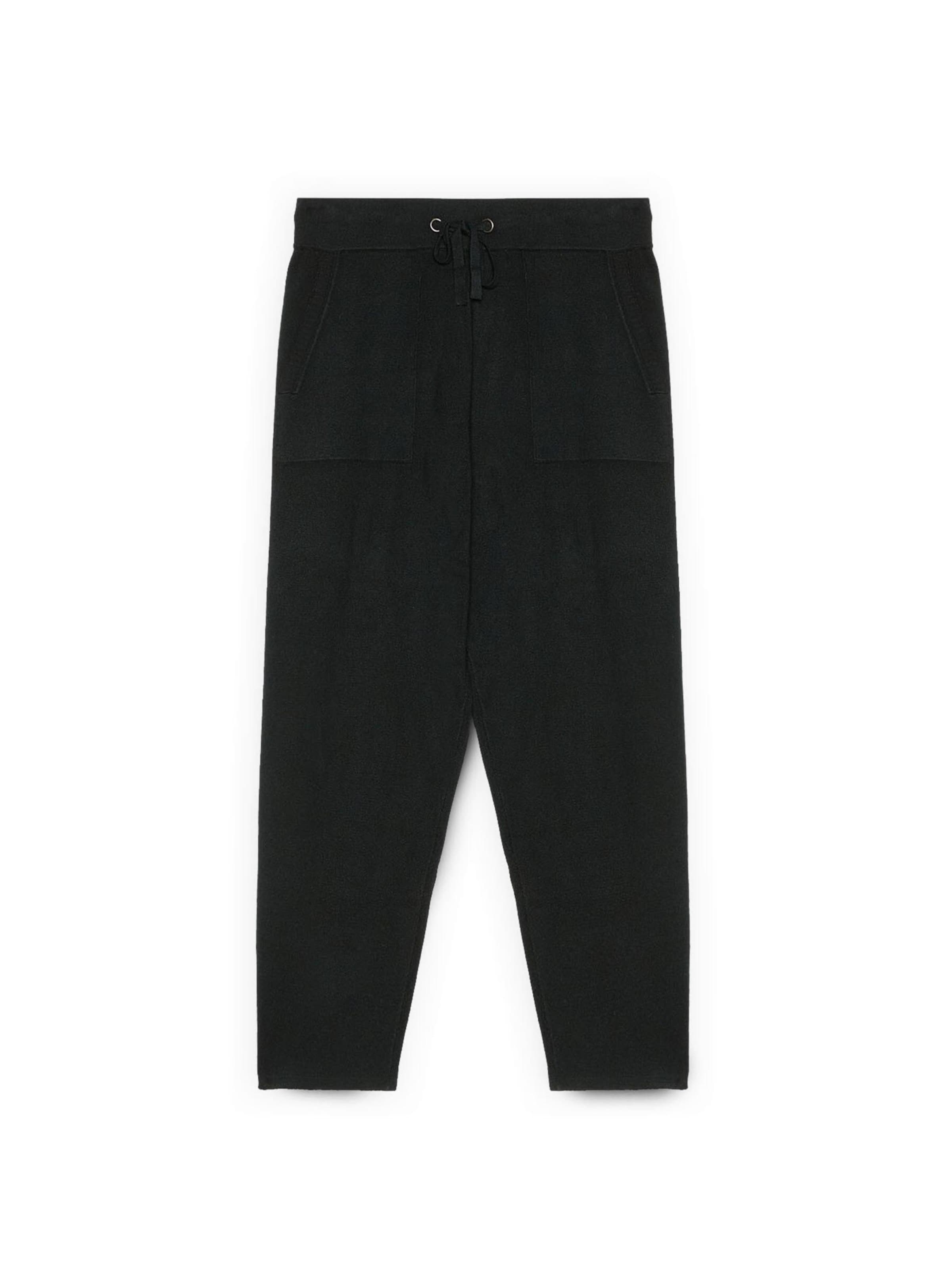 Fiorella Rubino Regular Trousers in Black: front