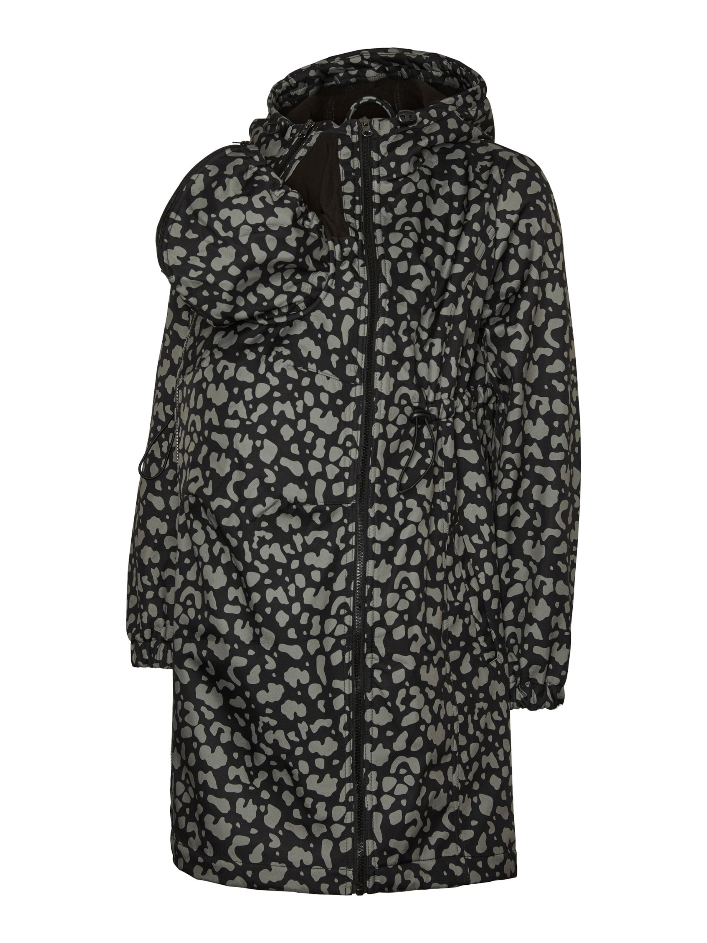 MAMALICIOUS Funkcionalna jakna 'NELLA' | črna barva: sprednja stran