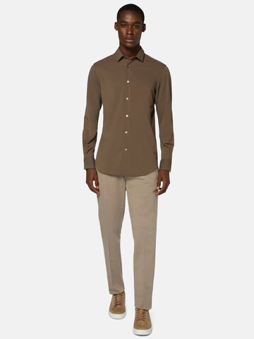 Boggi Milano Regular fit Button Up Shirt in Brown