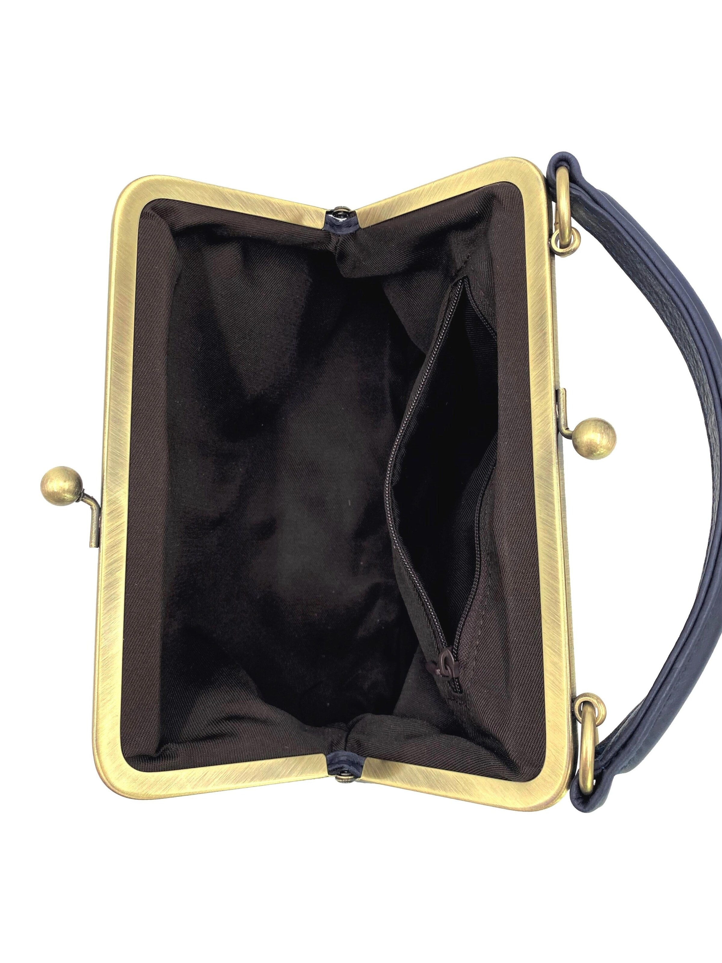 Sacs à main 'Kleine Olive – Leder Handtasche & Umhängetasche' Taschenkinder en bleu
