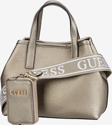 GUESS Handbag 'Latona Mini Tote' in Silver