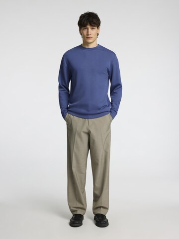 SELECTED HOMME Sweatshirt 'SLHManuel' i blå