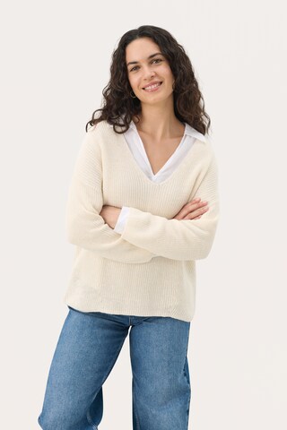 Part Two Sweater 'Etrona' in Beige: front