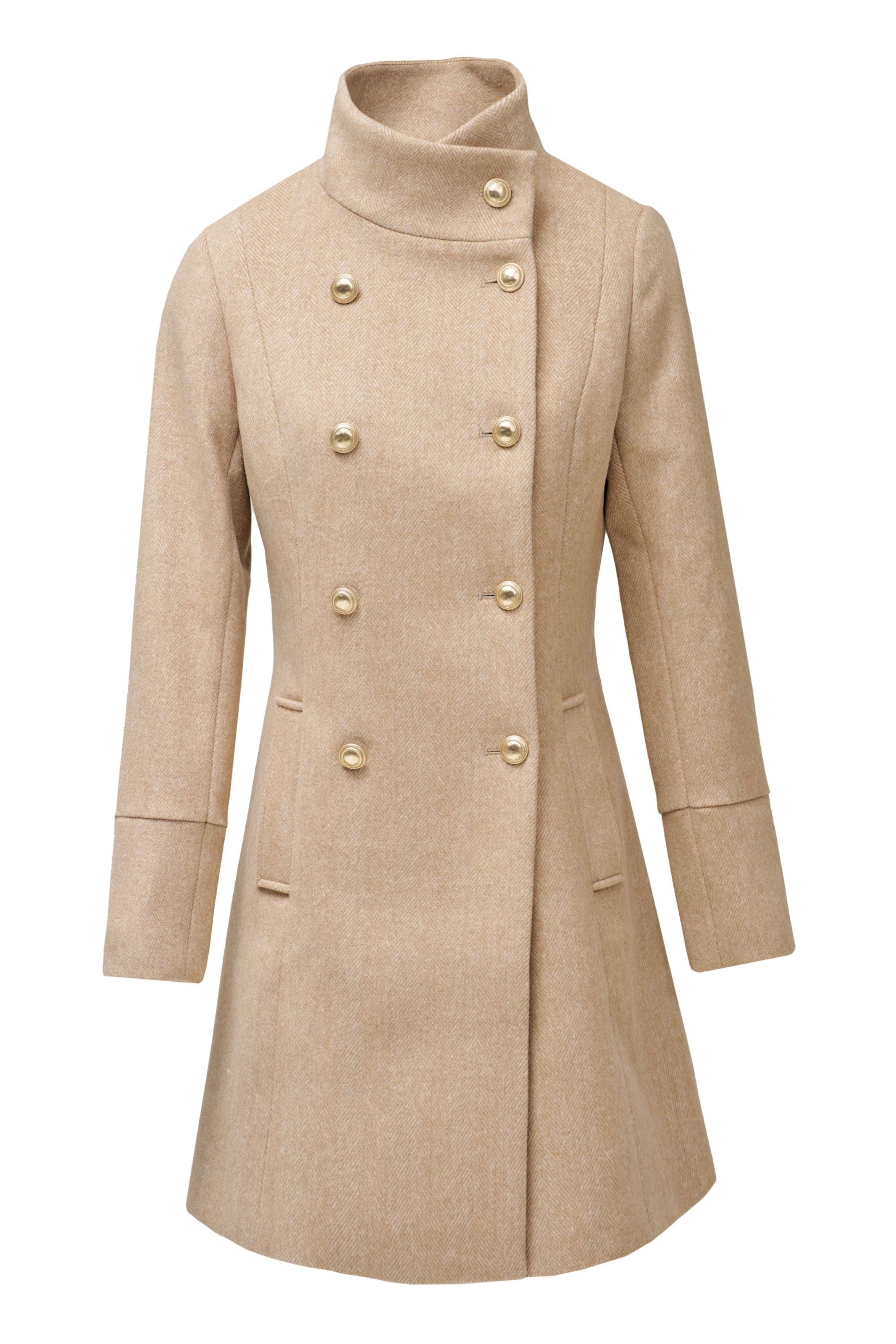 Salsa Jeans Between-Seasons Coat 'Grace' in Beige: front