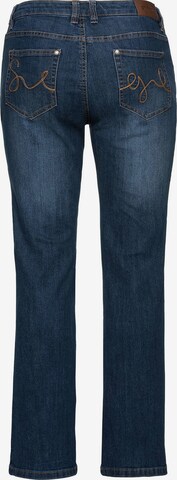 SHEEGO Bootcut-Jeans in Blau