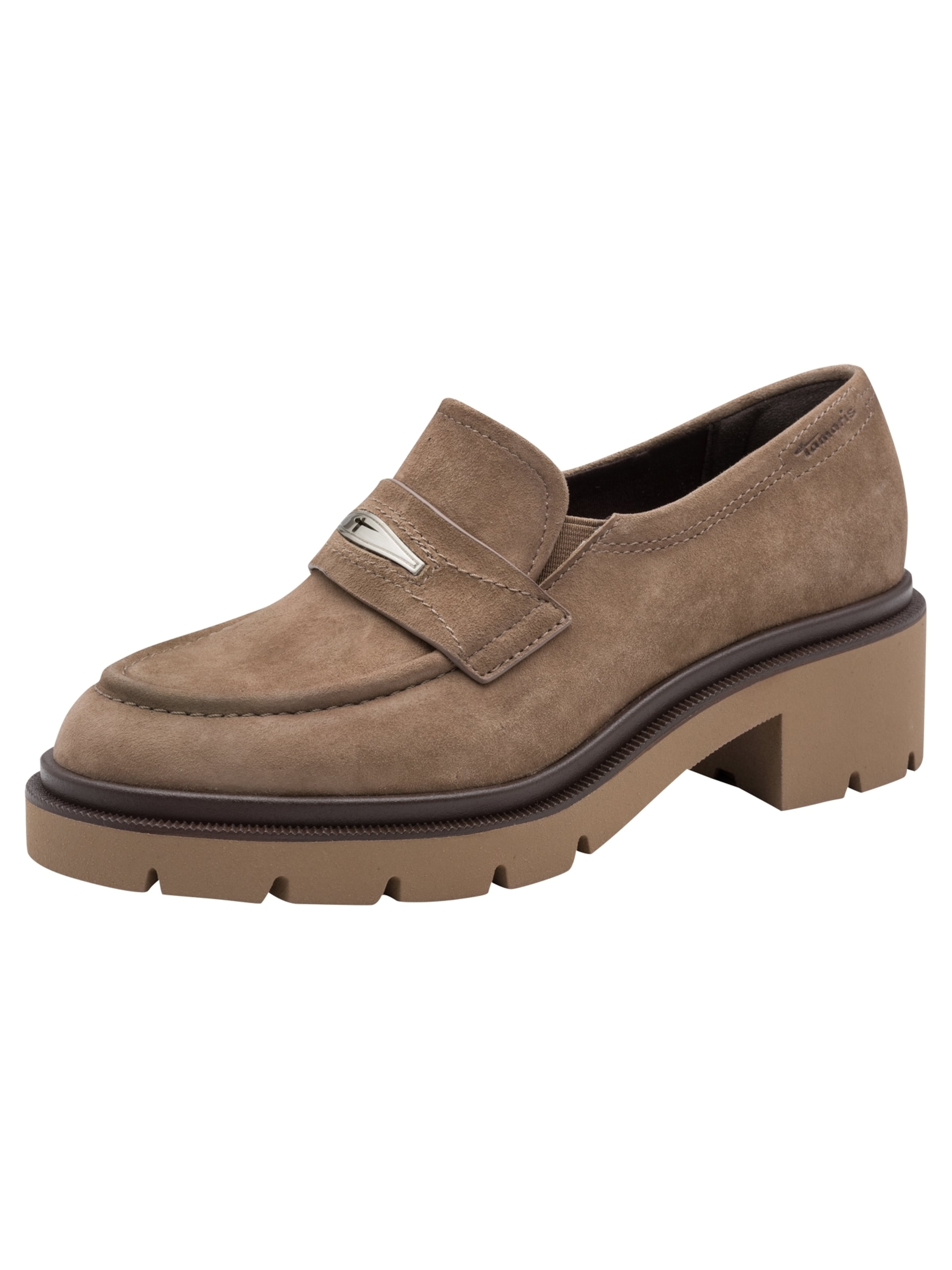 Mocassin Tamaris en marron : devant