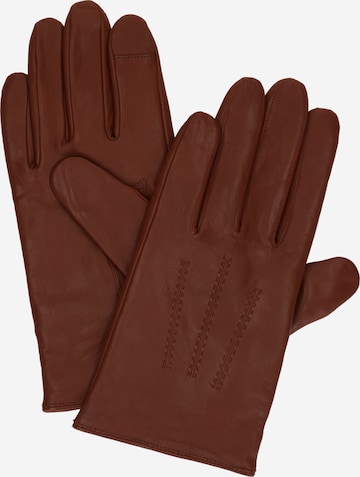 BOSSKlasične rukavice 'Hainz-ME' - smeđa boja: prednji dio