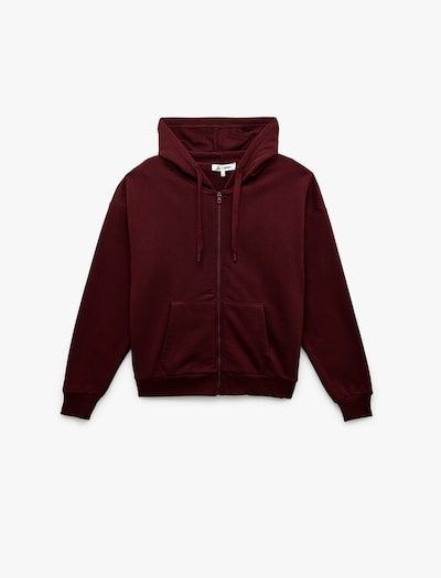 Koton Zip-Up Hoodie in Bordeaux, Item view