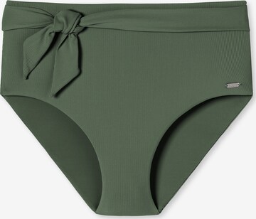 SCHIESSER Bikini Bottoms ' Aqua Californian Dream ' in Green: front